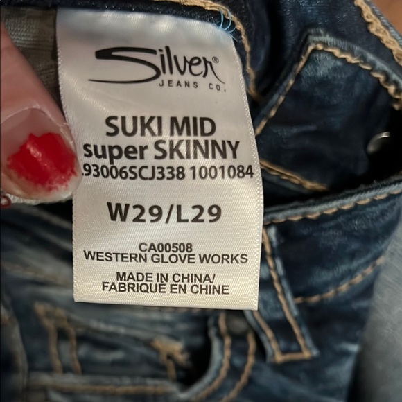 Dark Blue Women's Jeans - Picture 3 of 4